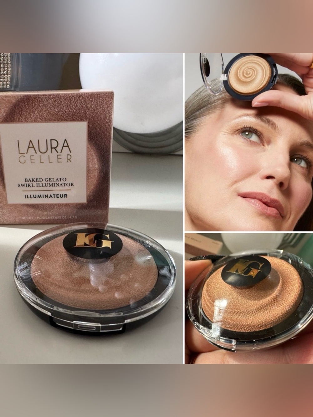 Laura Geller Baked Gelato Swirl Illuminator Gilded Honey